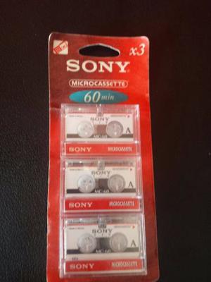 Cintas De Audio Micro Cassettes Sony 60 Minutos