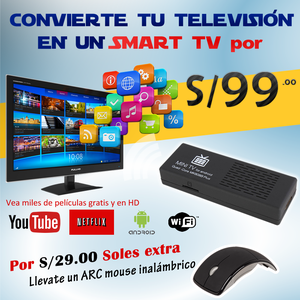 Convierte tu TV en Smart solo es necesario tener Wifi cerca