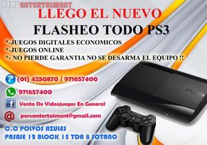LLEGO FLASHEO PARA TODOS LOS MODELOS DE PS3