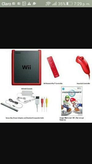 Negociable Nintedo Wii Rojo Mario Kart