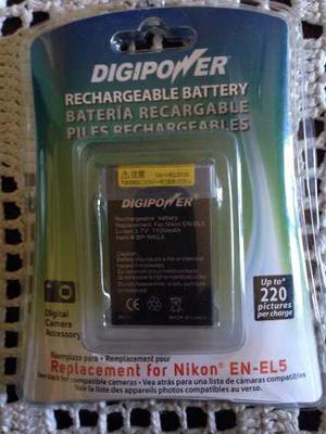 Bateriia Para Camara Nikon Selladaen-el5 Marca Digipower