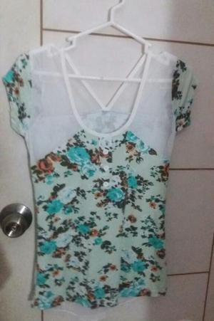 Blusa Floreada de Gasa