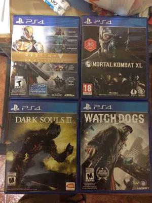 Juegos Ps 4 Mk X Destiny Dark Souls Watch Dogs