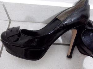 Zapatos De Cuero Argentino Color Negro Talla 36