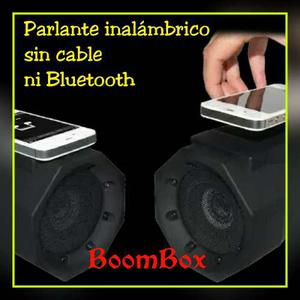 Boombox Parlante Inalámbrico,sólo Coloca Tu Cel Encima Y