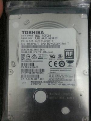 Disco Duro Para Laptop Toshiba De 500 Gb