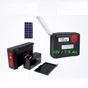 Sistema Iluminacion Solar Alta Resistencia Bateria 12v-7.5ah