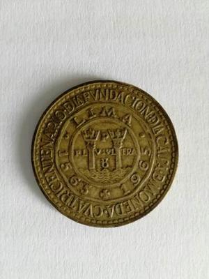 Antigua Moneda De Un Sol De Oro 