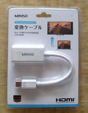 Adaptador Minidp A Hdmi (miniso Japonés)