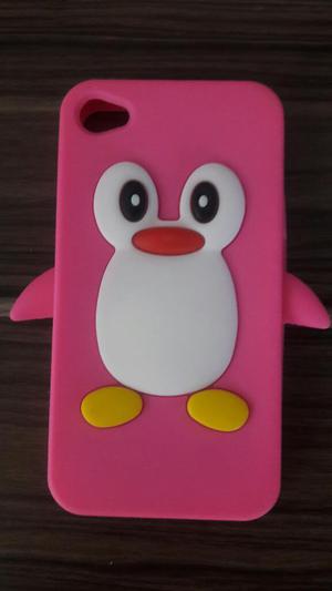 Case de Pinguino Rosado para iPhone 4~4s