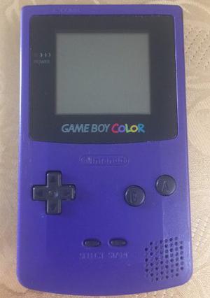 Game Boy Color Morado Con Tapa De Pilas Nintendo