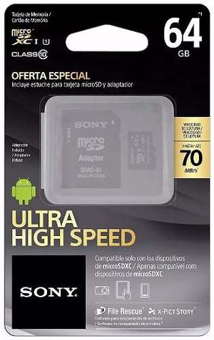 Micro Sd 64gb Sony Clase 10 - Oferta!!!