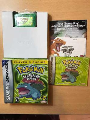 Nintendo Gameboy Pokemon Leaf Green En Caja Original.