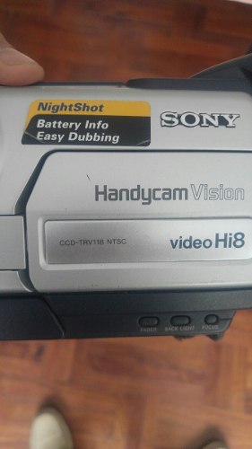 Sony Handycam Filmadora Trv118 Video Hi8