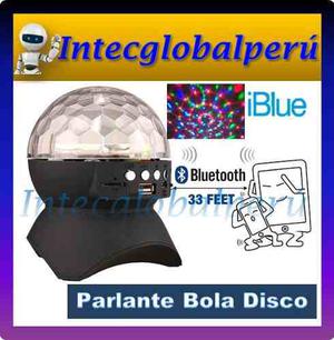 Parlante Bluetooth Bola Disco Luz Led Discoteca Usb Mp3
