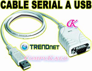 Cable Adaptador De Serial A Usb Trendnet Tus9 Para Pc Y Mac