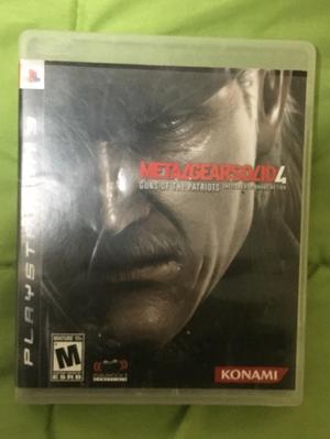 Metal Gear 4 para Ps3