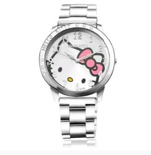 Reloj De Acero Inoxidable Hello Kitty
