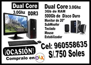 VENDO PC DualCore de 3.0GHz DDR3