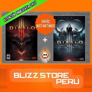 Diablo 3 Pc Classic Y Reaper Of Souls Pack Digital Y Fìsico