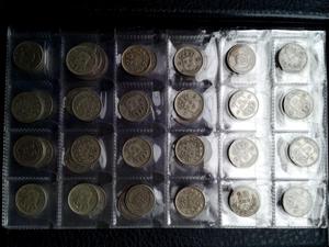4 Monedas Suecas de 25 Ore de PLATA.