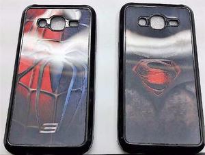 Case Protector En 3d Superman Y Spiderman Samsung J5