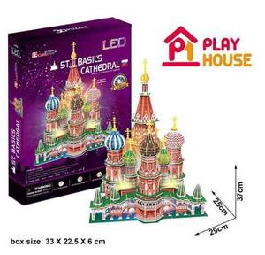 Rompecabezas 3d St Basil´s Moscow Con Luces Leds Play House