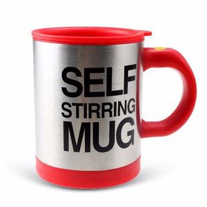 Self Stirring Mug - Taza Auto-agitable - Color Rojo