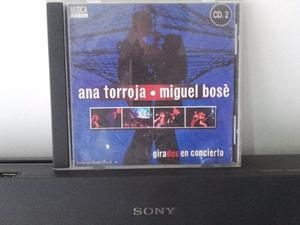 Cd Miguel Bose Ana Toroja Girados En Concierto N°2 Original