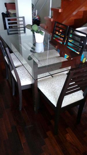 Mesa de Comedor Y 6 Sillas