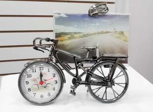 Portafoto Bicicleta Con Reloj