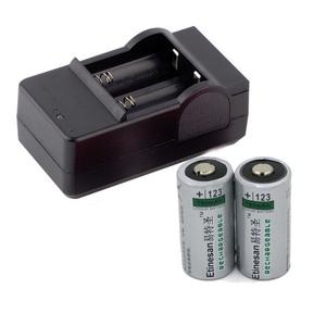 Pilas Baterias Recargables Etinesan Cr123a 700 Mah Cargador