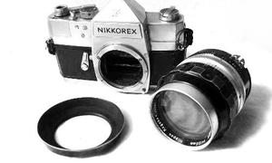 Camara Nikkorex F + Nikkor-p 105mm 2.5f