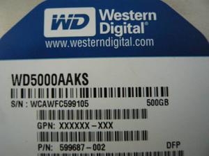 Disco Duro Western Digital Sata 500gb Para Pc