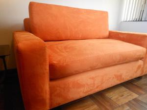 Sofa Mueble Color Ladrillo Poco Uso