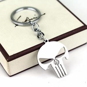 llavero metalico punisher skull, marvel, serie tv,