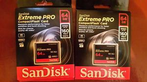 Compac Flash de 64gb Sandisk Extreme Pro 167mb/s