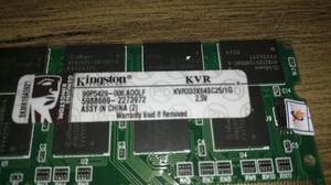 MEMORIA KINGSTON 2X1GB DDR SDRAM KVR333X64
