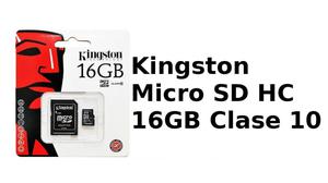 Micro sd Kingston 16gb Clase 10 Original 45MB/S