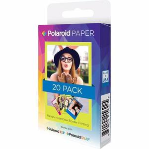 Polaroid 2x3 Inch Rainbow Border (20 Hojas)