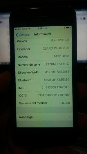 iPhone 5 16gb Liberado