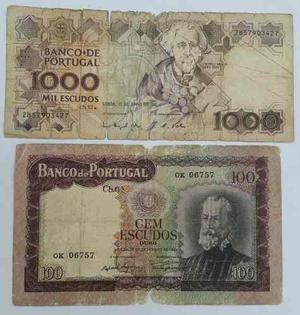 Billetes De Portugal  Y 100 Escudos