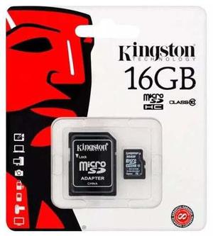 Memoria Micro Sd 16 Gb Clase 10 Kingston Sellado