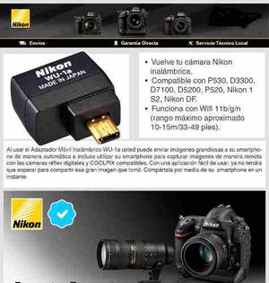 Convierte Tu Nikon En Wireless (adaptador Inalambrico)