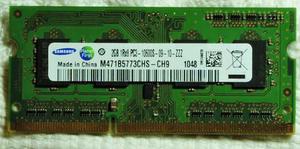 Memoria Samsung Sodimm Ddr3 2gb Pcmhz Cl9