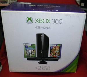 Xbox 360 E Consola 4 Gb + Kinet + 2 Juegos