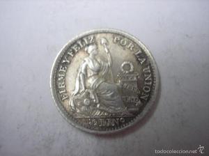 Monedas Antiguas 1/2 Din De Plata