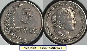 Monedas Antiguas 5 Centavos 