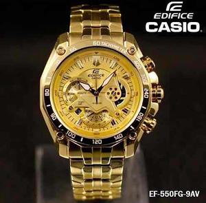 Reloj Casio Edifice Ef550fg Dorado 100 Original En Caja