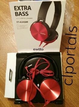 Audifono Stereo Ewtto Extra Bass (calidad Beats) Smartphones